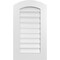 Ekena Millwork Arch Top Surface Mount PVC Gable Vent: Non-Functional, w/ 3-1/2"W x 1"P Standard Frame, 18"W x 30"H GVPAR18X3001SN - alternate 1